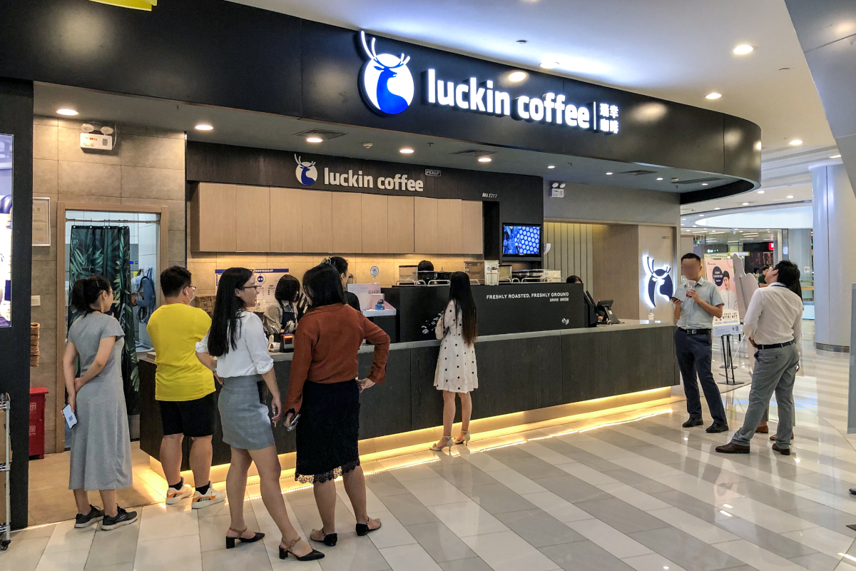 luckin coffee filiaal in Beijing
